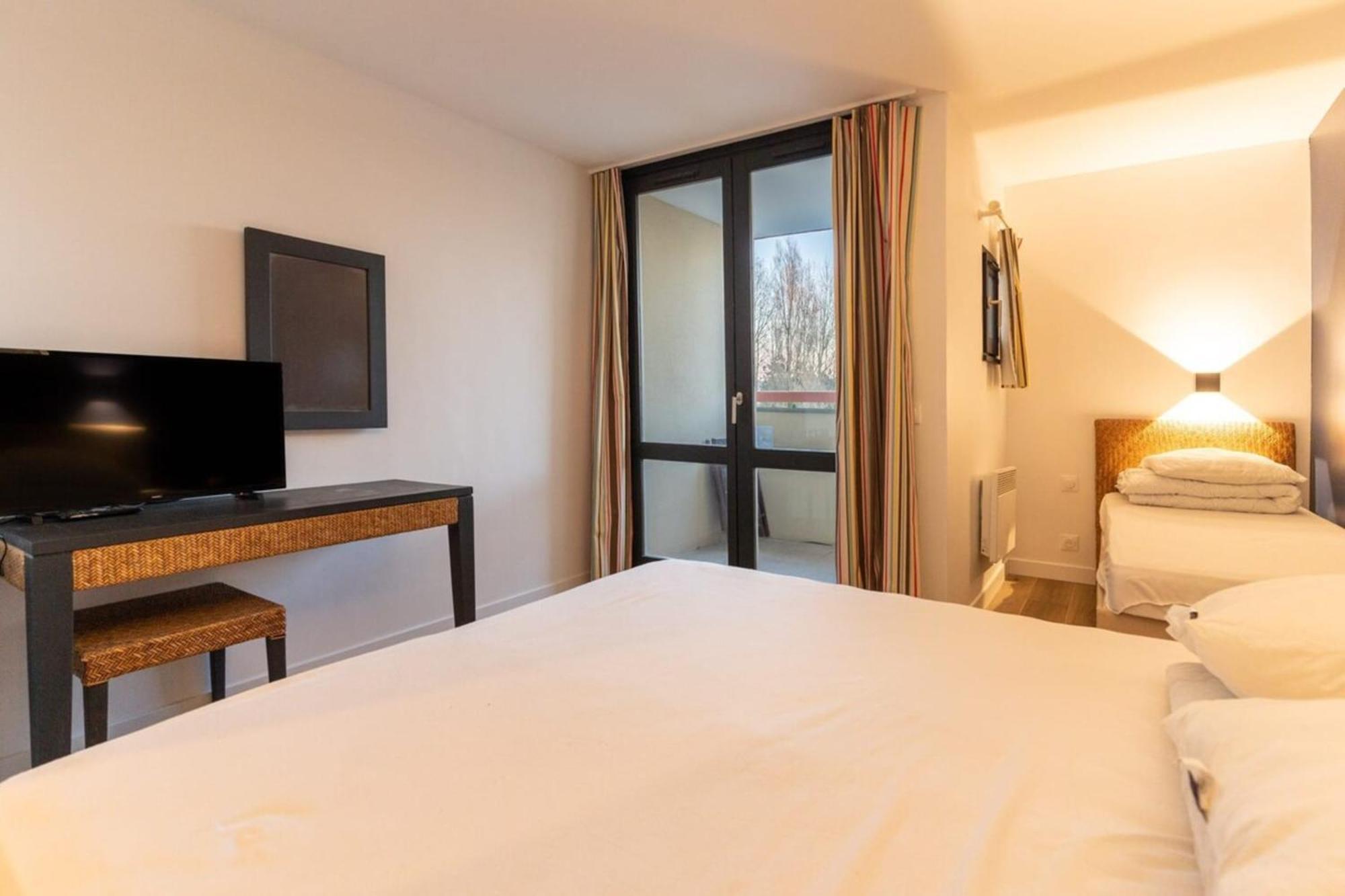 Renovated Flat For 5 P With Swimming Pool Tennis Court And Car Park 232 Le Touquet Exterior photo